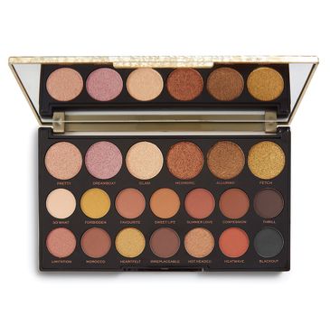 Makeup Revolution Jewel Collection Palette – paleta cieni do powiek Gilded Gold (1 szt.)