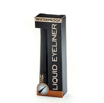 Makeup Revolution Liquid wodoodporny eyeliner do oczu Black (3 ml)