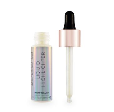 Makeup Revolution Liquid Highlighter – rozświetlacz w płynie Unicorn Elixir (18 ml)