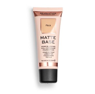 Makeup Revolution Matte Base Foundation – podkład matujący do twarzy F8.5 (28 ml)