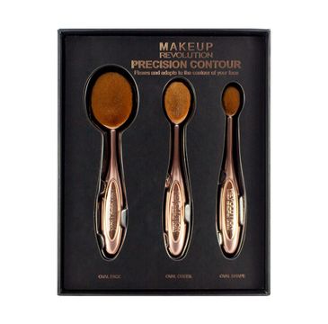 Makeup Revolution Precision Contour Set – zestaw szczotek do konturowania twarzy (1 op.)