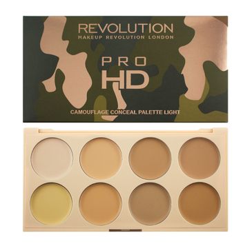 Makeup Revolution Pro HD Camouflage Palette – zestaw do konturowania twarzy Light (10 g)