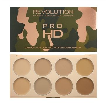 Makeup Revolution Pro HD Camouflage Palette – zestaw do konturowania twarzy Light Medium (10 g)