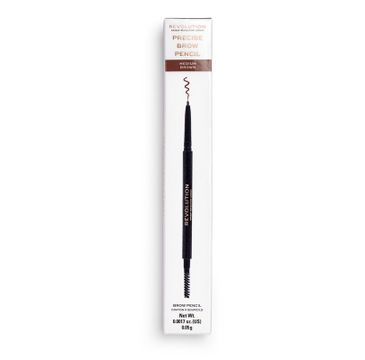 Makeup Revolution Pro Microblading Precision – kredka do brwi Eyebrow Pencil Medium Brown (1 szt.)