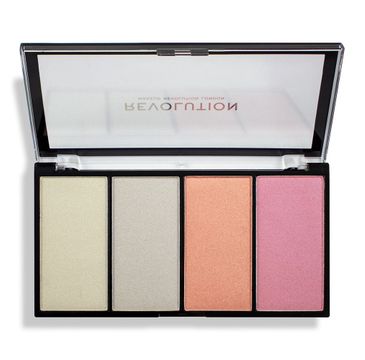 Makeup Revolution Re-Loaded Lustre – paleta rozświetlaczy Lights Cool (1 szt.)