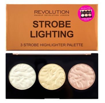 Makeup Revolution Strobe Lighting Palette - zestaw rozświetlaczy do twarzy (15 g)