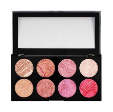 Makeup Revolution Ultra Blush Palette 8 - zestaw róży do policzków Blush Queen (13 g)
