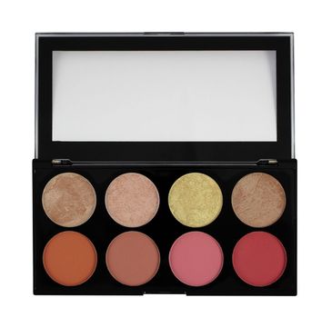 Makeup Revolution Ultra Blush Palette 8 - zestaw róży do policzków Blush Goddess (13 g)