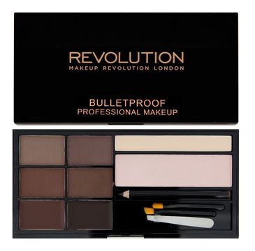 Makeup Revolution Ultra Brow Medium to Dark - zestaw do stylizacji brwi (1 op.)