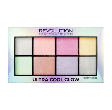 Makeup Revolution Ultra Cool Glow Palette - zestaw rozświetlaczy (1 szt.)