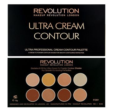 Makeup Revolution Ultra Cream Contour Palette - zestaw do modelowania twarzy (13 g)