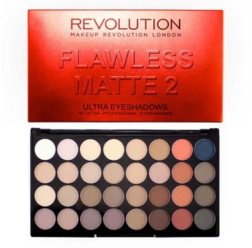 Makeup Revolution Ultra Palette 32 - zestaw cieni do powiek Flawless Matte 2 (16 g)