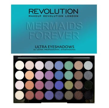 Makeup Revolution Ultra Palette 32 - zestaw cieni do powiek Mermaids Forever (16 g)