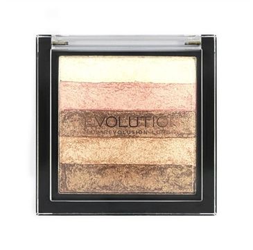 Makeup Revolution Vivid Shimmer Brick Radiant - paletka bronzerów i rozświetlaczy (7 g)