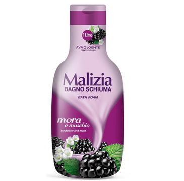 Malizia Bath Foam płyn do kąpieli Jeżyna i Piżmo (1000 ml)