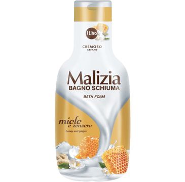 Malizia Bath Foam płyn do kąpieli Miód i Imbir (1000 ml)