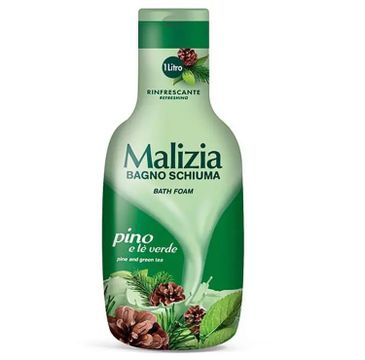 Malizia Bath Foam płyn do kąpieli Sosna i Zielona Herbata (1000 ml)
