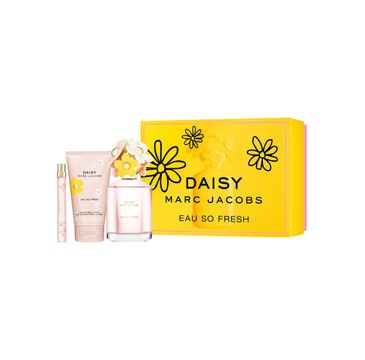 Marc Jacobs Daisy Eau So Fresh zestaw woda toaletowa spray 125ml + miniatura wody toaletowej spray 10ml + balsam do ciała 150ml