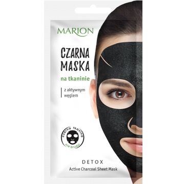 Marion – czarna maska na tkaninie z aktywnym węglem (1 szt.)
