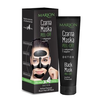 Marion Detox – czarna maska peel-off  z aktywnym węglem (25 g)