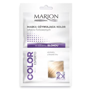 Marion Mari Color – maska ożywiająca kolor włosów farbowanych Blond (2 x 20 ml)
