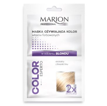Marion Mari Color – maska ożywiająca kolor włosów farbowanych Blond (2 x 20 ml)