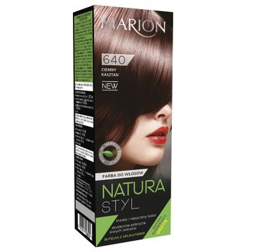 Marion Natura Styl – farba do włosów – Ciemny kasztan nr 640 (80 ml)