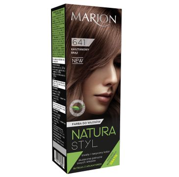 Marion Natura Styl – farba do włosów – Kasztanowy brąz nr 641 (80 ml)