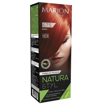 Marion Natura Styl – farba do włosów – Miedź nr 675 (80 ml)