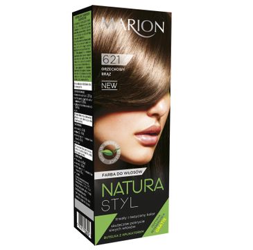 Marion Natura Styl – farba do włosów – Orzechowy brąz nr 621 (80 ml)