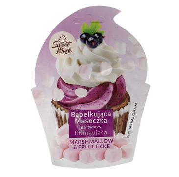 Marion Sweet Mask – bąbelkująca maseczka do twarzy liftingująca Marshmallow & Fruit Cake (6 g)