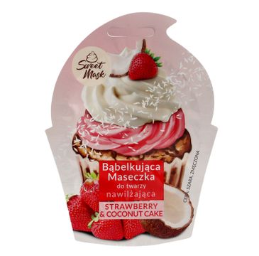 Marion Sweet Mask – bąbelkująca maseczka do twarzy nawilżająca Strawberry & Coconut Cake (6 g)