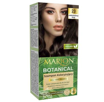 Marion Botanical szampon koloryzujący bez amoniaku 23 Czekoladowy Brąz (90 ml)