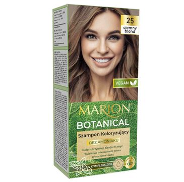 Marion Botanical szampon koloryzujący bez amoniaku 25 Ciemny Blond (90 ml)