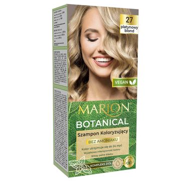 Marion Botanical szampon koloryzujący bez amoniaku 27 Platynowy Blond (90 ml)