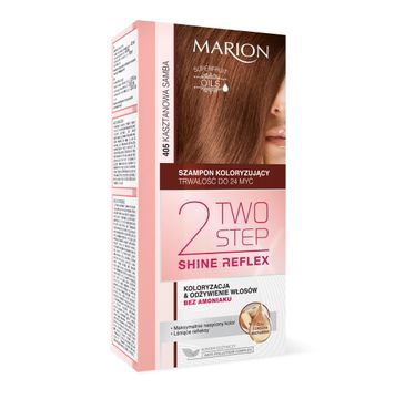 Marion Two Step Shine Reflex – szampon koloryzujący nr 405 Kasztanowa Samba (1 op.)