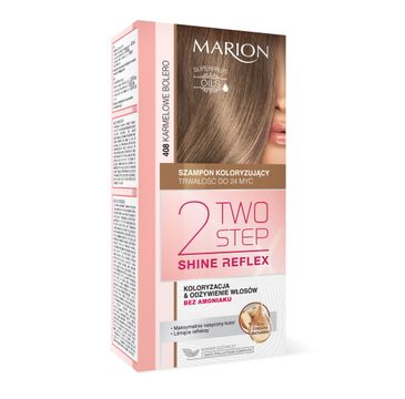 Marion Two Step Shine Reflex – szampon koloryzujący nr 408 Karmelowe Bolero  (1 op.)