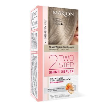 Marion Two Step Shine Reflex – szampon koloryzujący nr 411 Srebrzysty Walc  (1 op.)