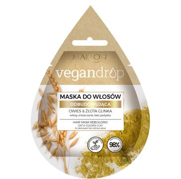 Marion Vegan Drop – maska do włosów odbudowująca Owies & Złota Glinka (20 ml)
