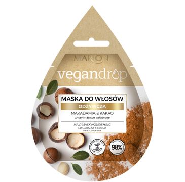 Marion Vegan Drop – maska do włosów odżywcza Makadamia & Kakao (20 ml)