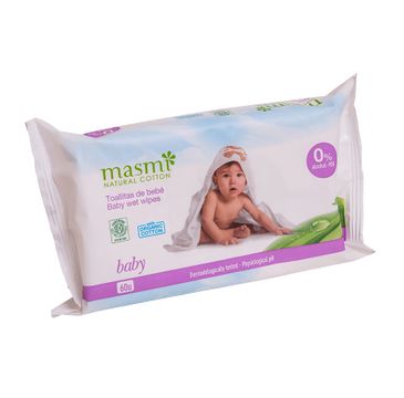 Masmi – Natural Cotton chusteczki oczyszczające dla dzieci (60  szt.)