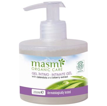 Masmi Organic Care delikatny żel do higieny intymnej z ekstraktem z nagietka i borówki 250ml