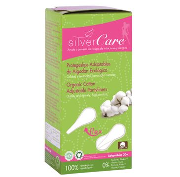 Masmi Silver Care elastyczne wkładki higieniczne z bawełny organicznej (30 szt.)