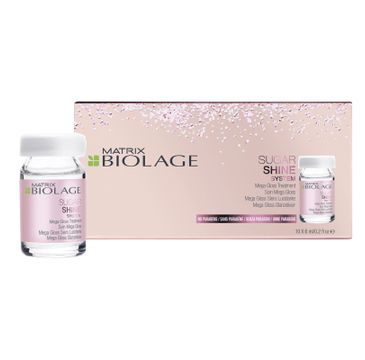 Matrix Biolage Sugar Shine System Mega Gloss Treatment wygładzająco-nabłyszczająca odżywka do włosów 10x6ml