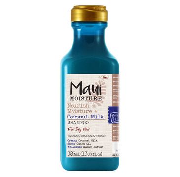 Maui Moisture Nourish & Moisture + Coconut Milk Shampoo szampon do włosów suchych z mleczkiem kokosowym (385 ml)