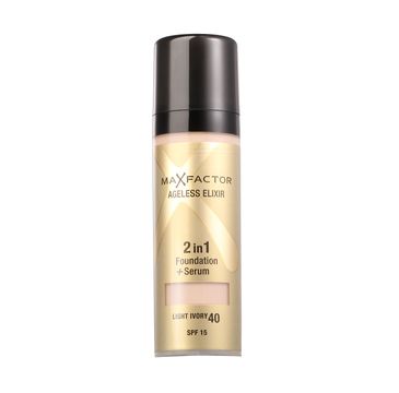 Max Factor Ageless Elixir Foundation 2in1 podkład + serum 40 Light Ivory SPF15 30ml