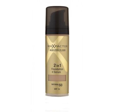 Max Factor Ageless Elixir Foundation 2in1 podkład + serum 50 Natural SPF15 30ml