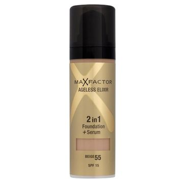 Max Factor Ageless Elixir Foundation 2in1 podkład + serum 55 Beige SPF15 30ml