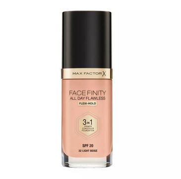 Max Factor Facefinity All Day Flawless 3 w 1 kryjący podkład w płynie 32 Light Beige (30 ml)
