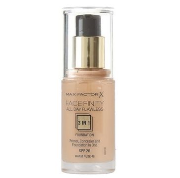 Max Factor Facefinity All Day Flawless 3 w 1 podkład do twarzy 48 Warm Nude SPF 20 30 ml